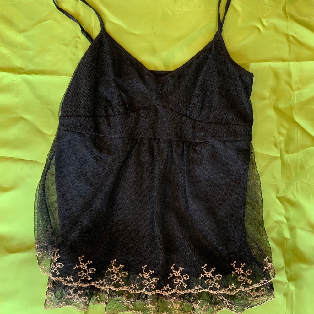 black and gold tank top